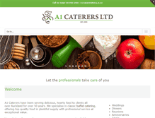 Tablet Screenshot of a1caterers.co.nz